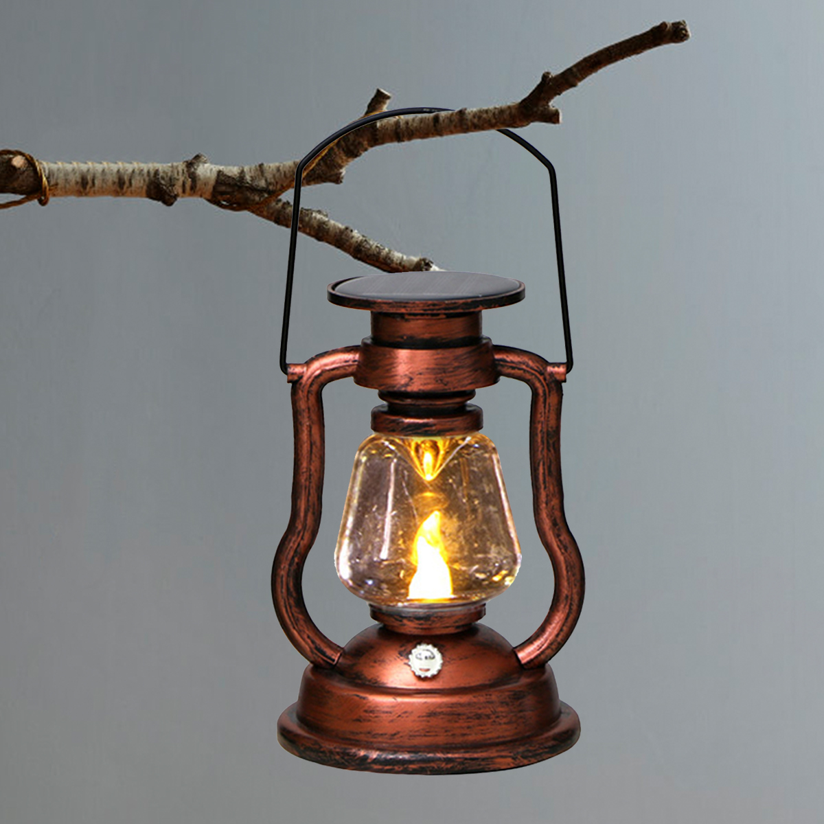 Outdoor Lighting Manufacturers - Atmosphärisches Licht Retro LED Solarlampe Öllampe