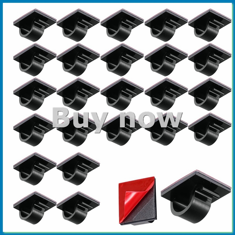 Outdoor Lighting Hooks - 50 Stück Mini-Kabelklemmen, Haken, Weihnachtslichtklemmen, selbstklebende