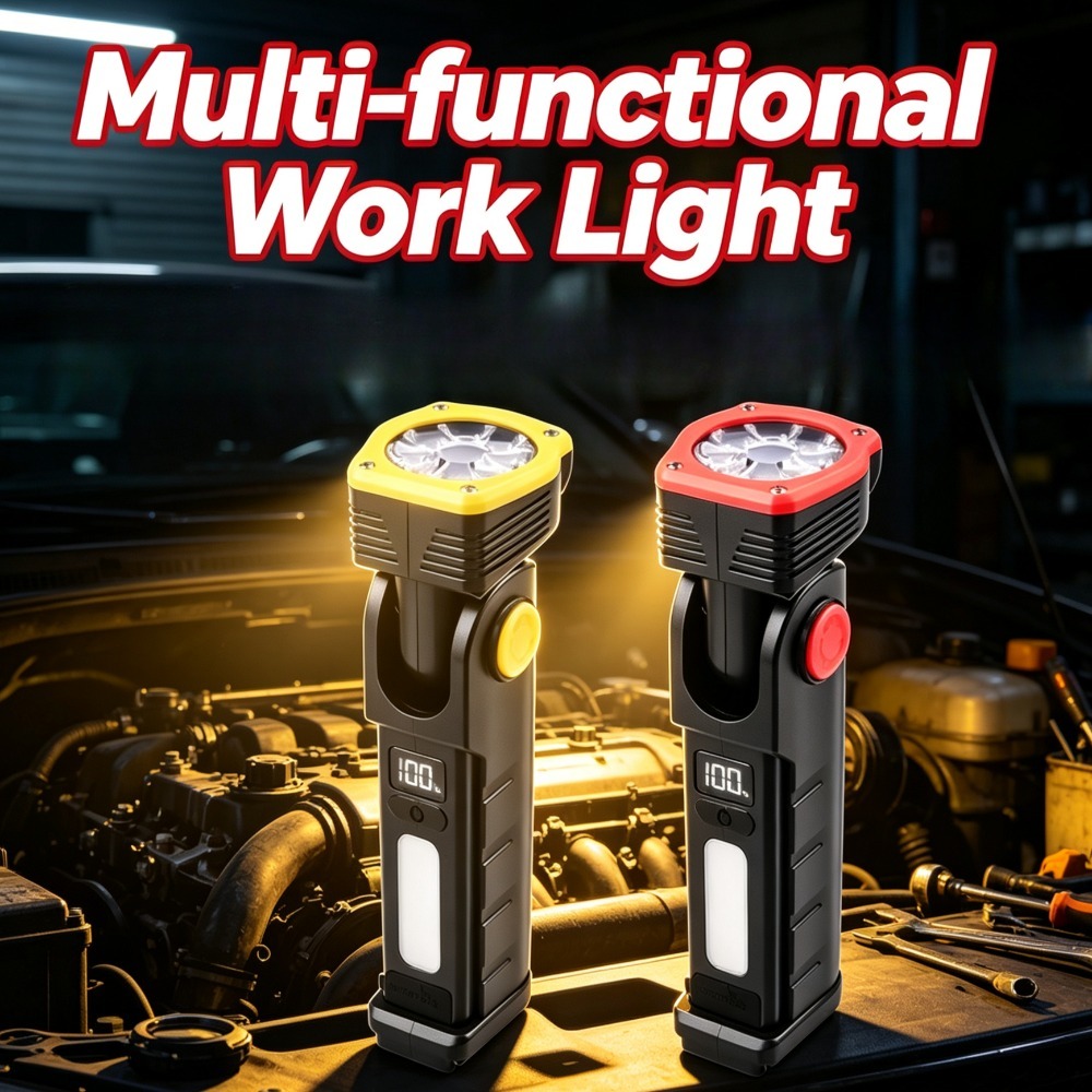 Outdoor Lighting Hooks - Neue multifunktionale tragbare Arbeitsleuchte LED Dual-Source-Taschenlampe