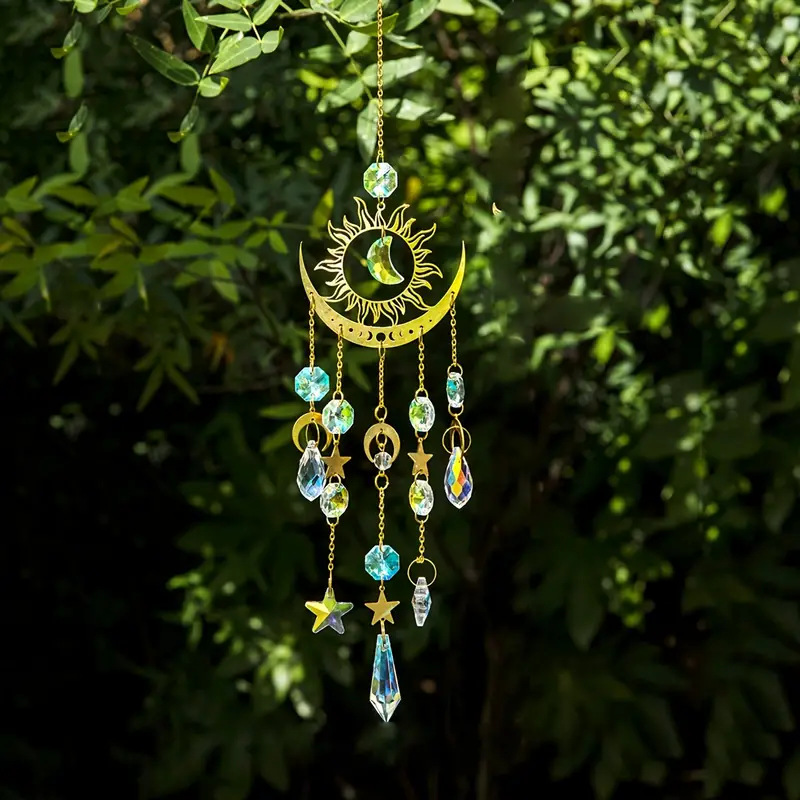 Outdoor Lighting Manufacturers - 1 Stück Goldener Stern und Mond