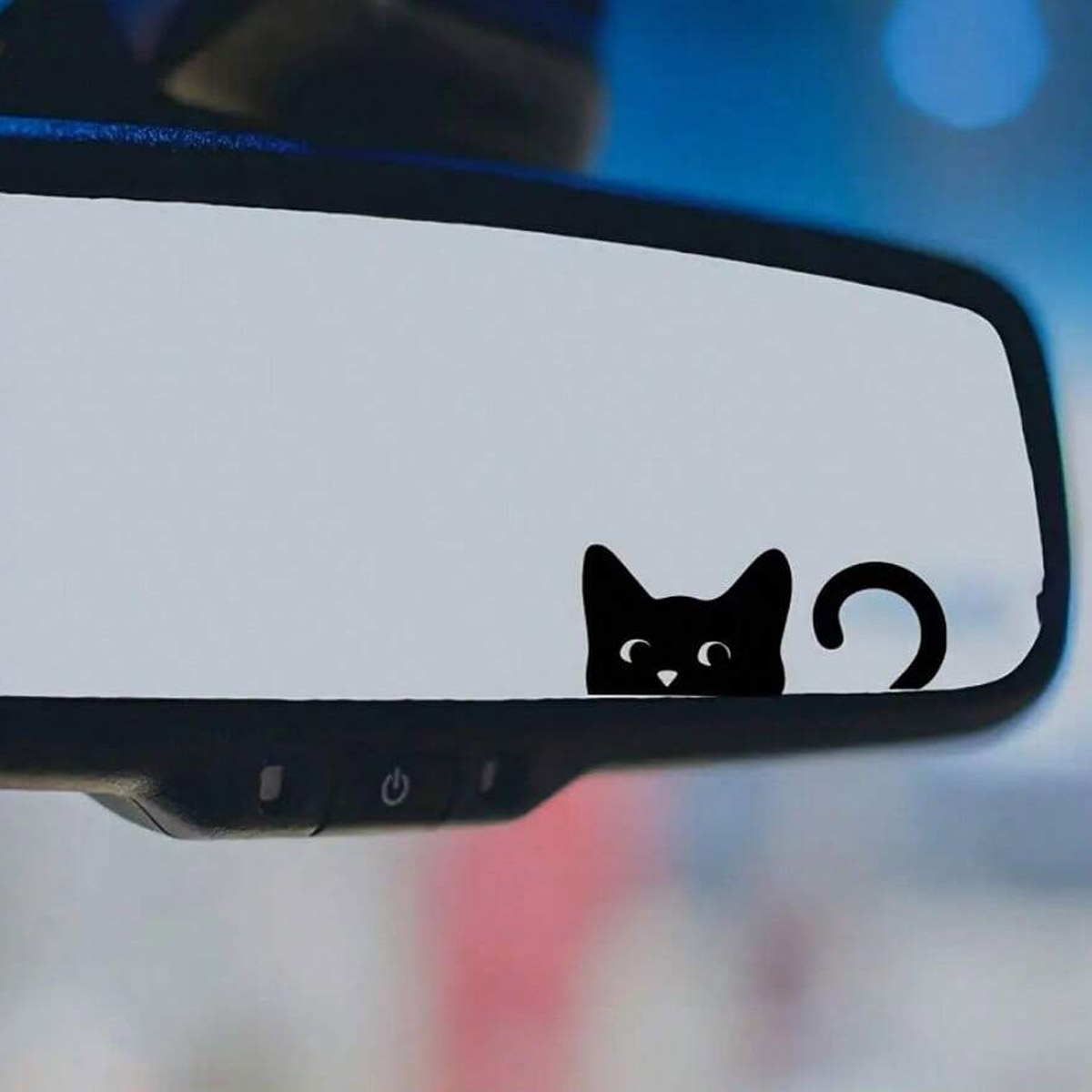 Outdoor Lighting Socket - Katzenaufkleber, Mini-Katzen, Peep-Katzen, Spiegelaufkleber, Autoaufkleber, Vinylaufkleber