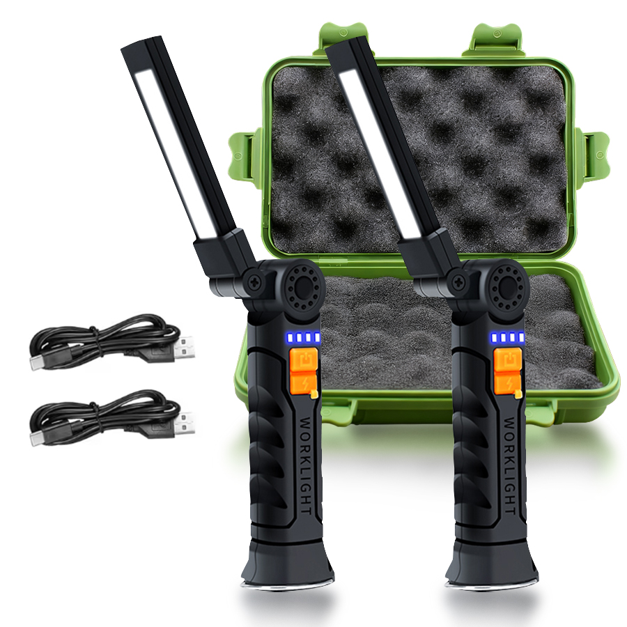 Outdoor Lighting Hooks - Tragbare LED-COB-Suchscheinwerfer mit Magnet und Haken,