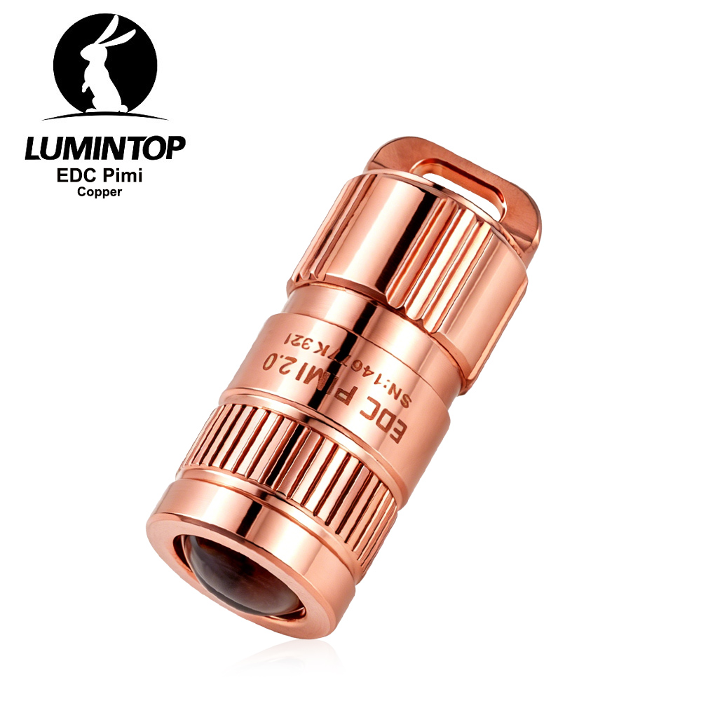 Outdoor Lighting Brass - Kupfer-Taschenlampe EDC LED-Taschenleuchte Typ USB-C Wiederaufladbare