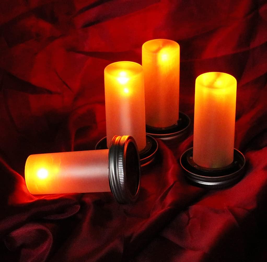 Fire Torch Solar - Mason Jar Licht LED Flammenlichter Solarbetriebene