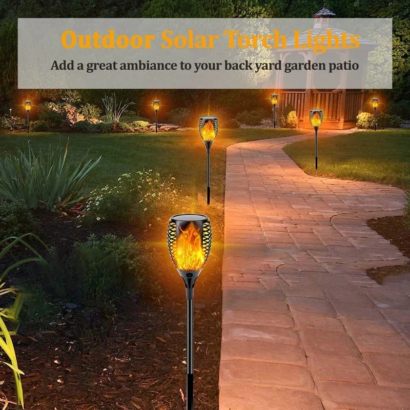 96-LED-Solar-Taschenlampe für  – Fire Torch Solar Bewertung und Preis
