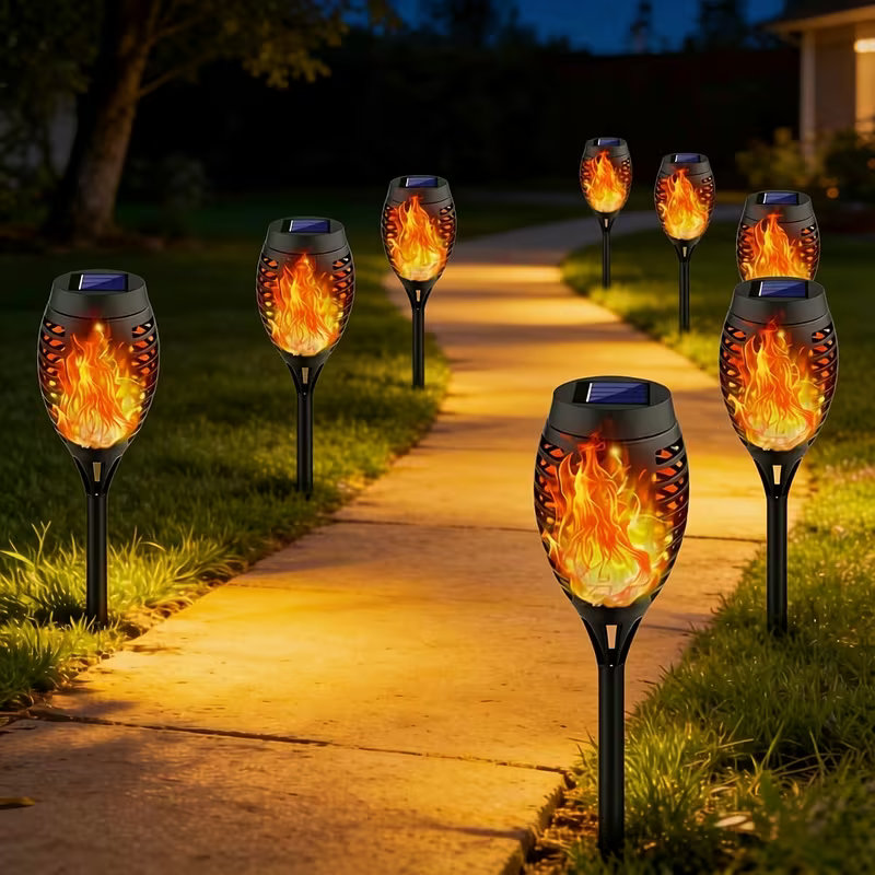 12 LED Solar-Flammenleuchten f – Fire Torch Solar Bewertung und Preis