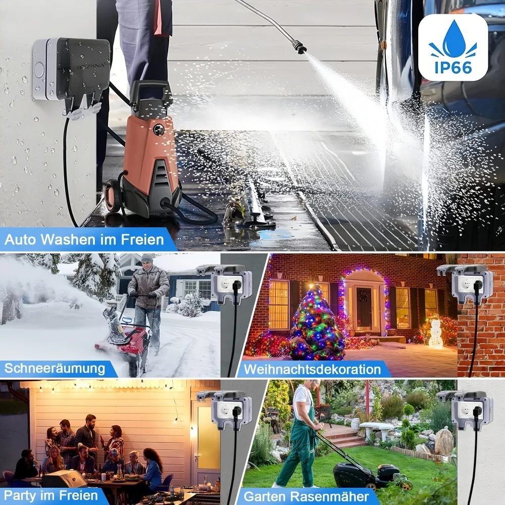 Europäische Außensteckdose mit – Outdoor Lighting Socket Bewertung und Preis