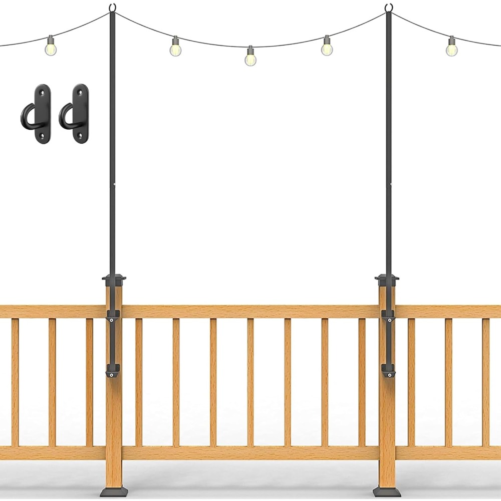 2er-Pack Lichterkettenstangen  – Outdoor Lighting Hooks Bewertung und Preis