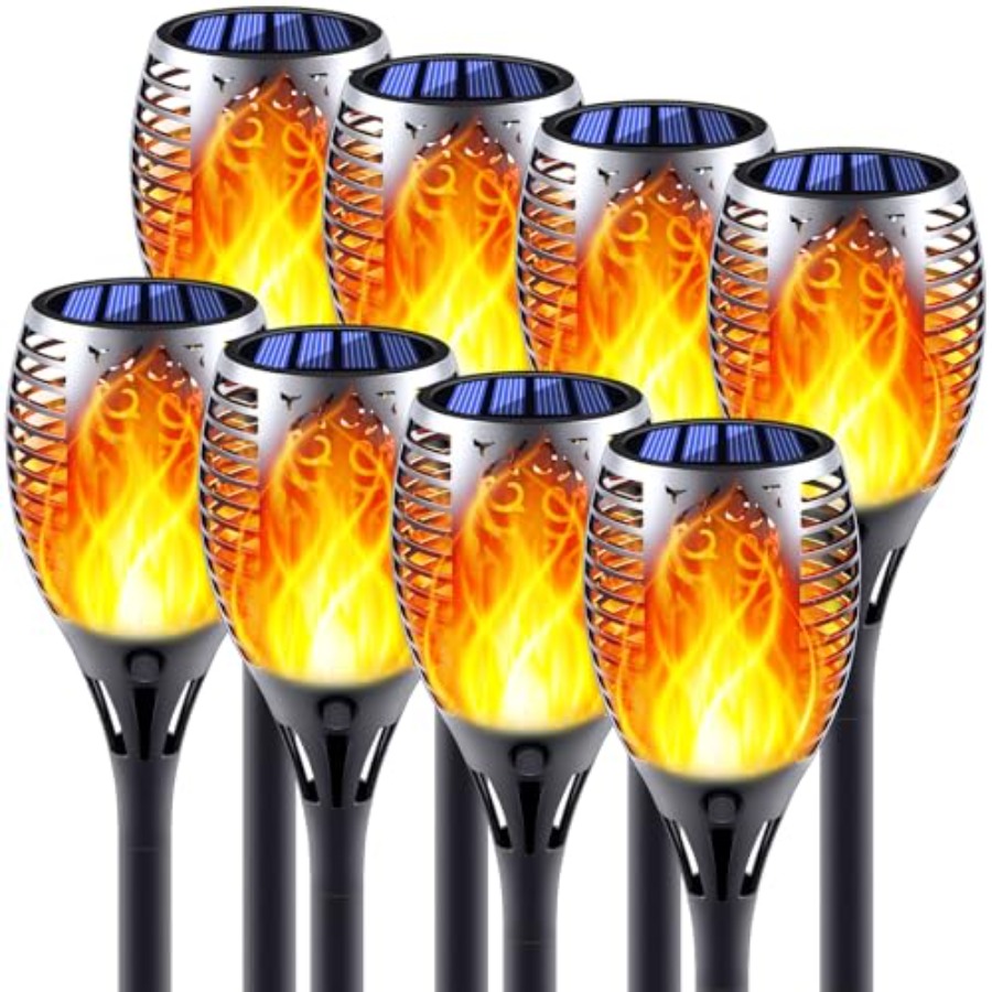 Solar-Fackellichter mit Flacke – Fire Torch Solar Bewertung und Preis
