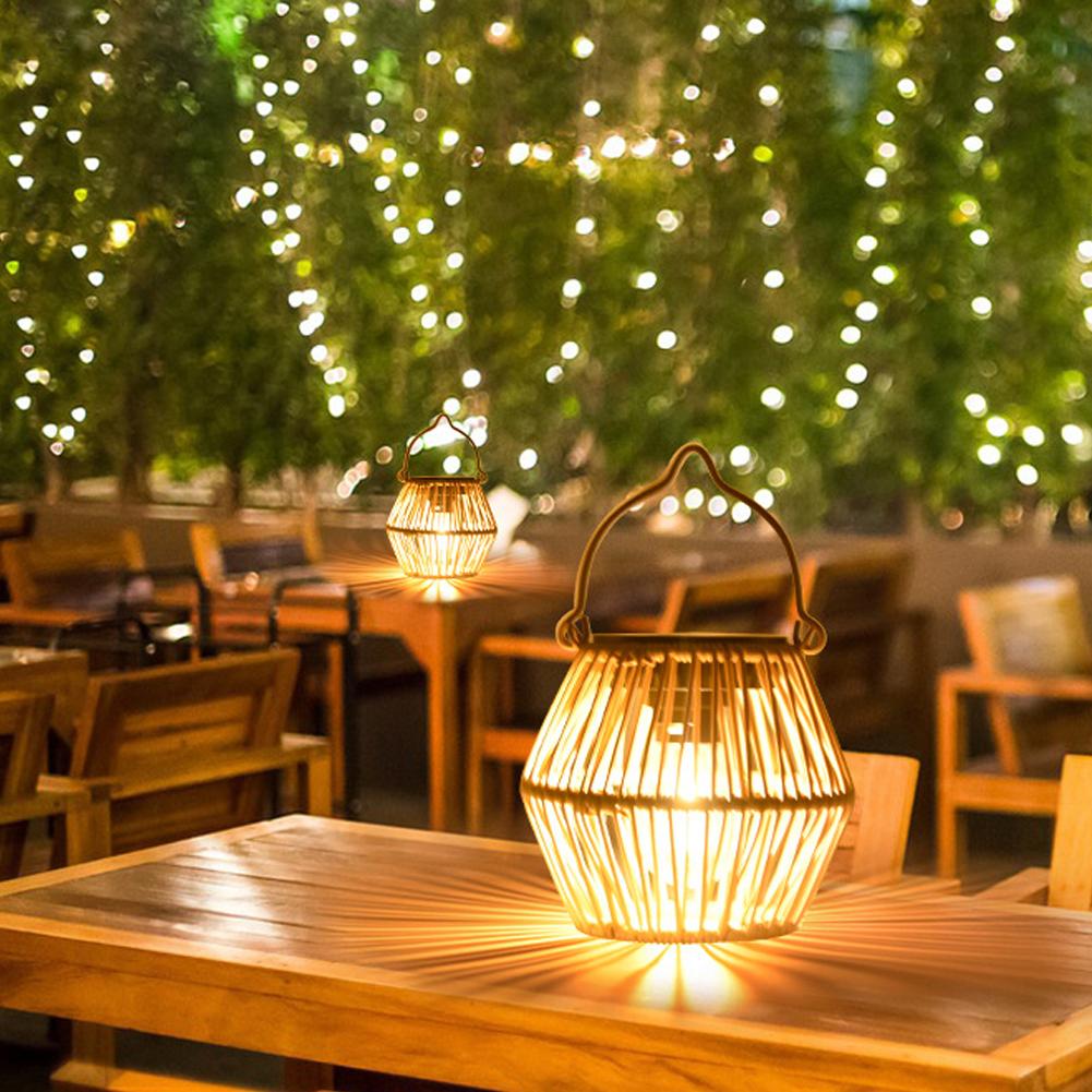 IP65 Wasserdichte Solar-Rattan – Outdoor Lighting Lanterns Bewertung und Preis