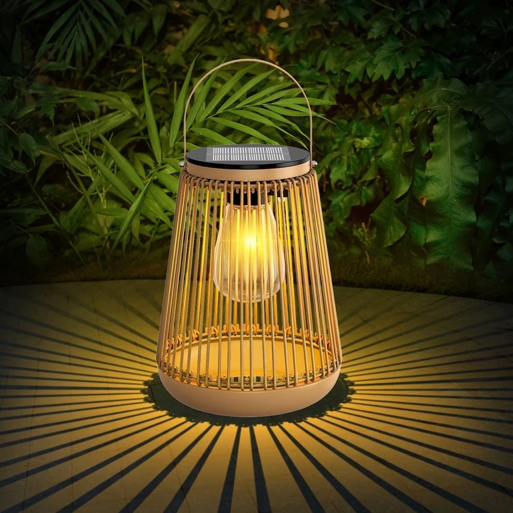 IP65 Wasserdichte Solar-Rattan – Outdoor Lighting Lanterns Bewertung und Preis