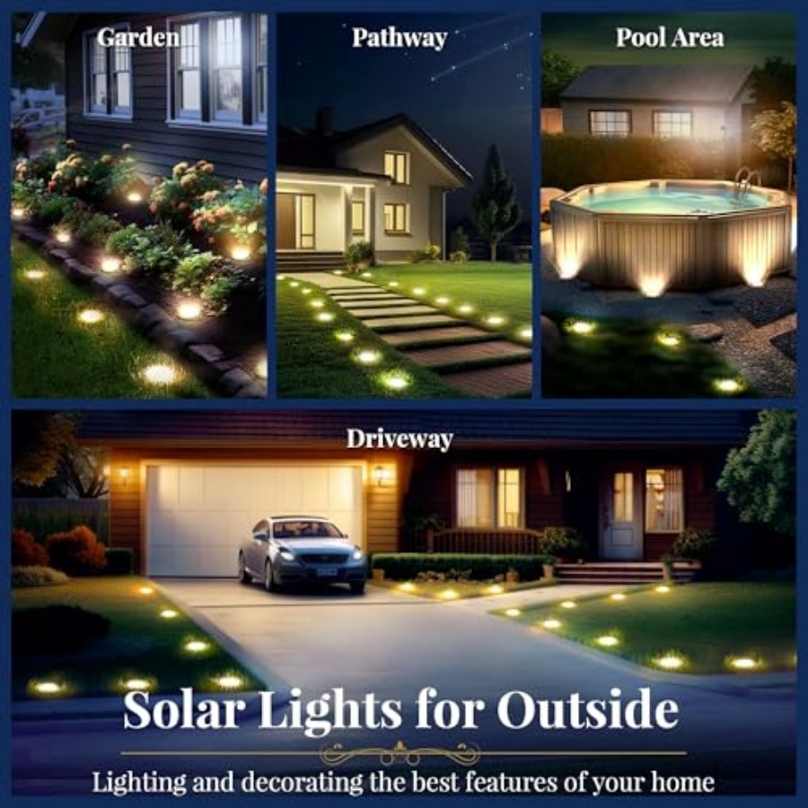 Solar-Bodenleuchten, Solar-Auß – Outdoor Lighting For Garden Bewertung und Preis